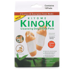 Kinoki detox jalatalla plaastrid jääkainete eemaldamiseks kehast pakendis.